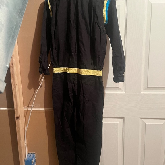 *RARE Liminus jumpsuit black yellow blue - Picture 3 of 3
